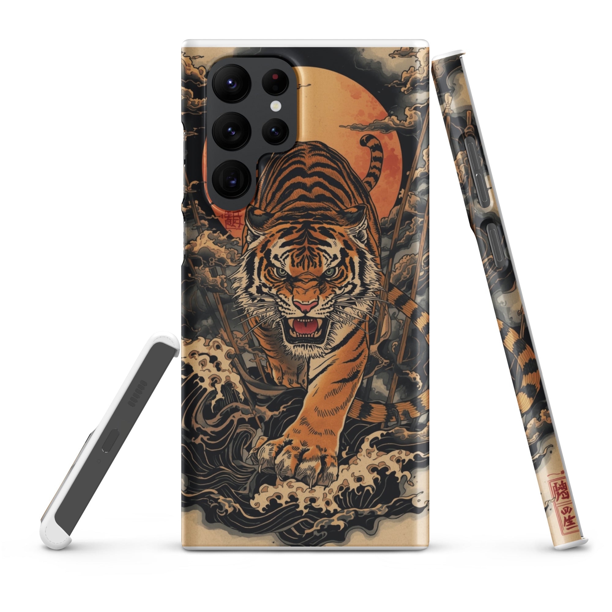 Foto di - Cover Resistente e Sottile Samsung - Compatibile con Ricarica Wireless - Tigre Giapponese-Smartphone-Biiply