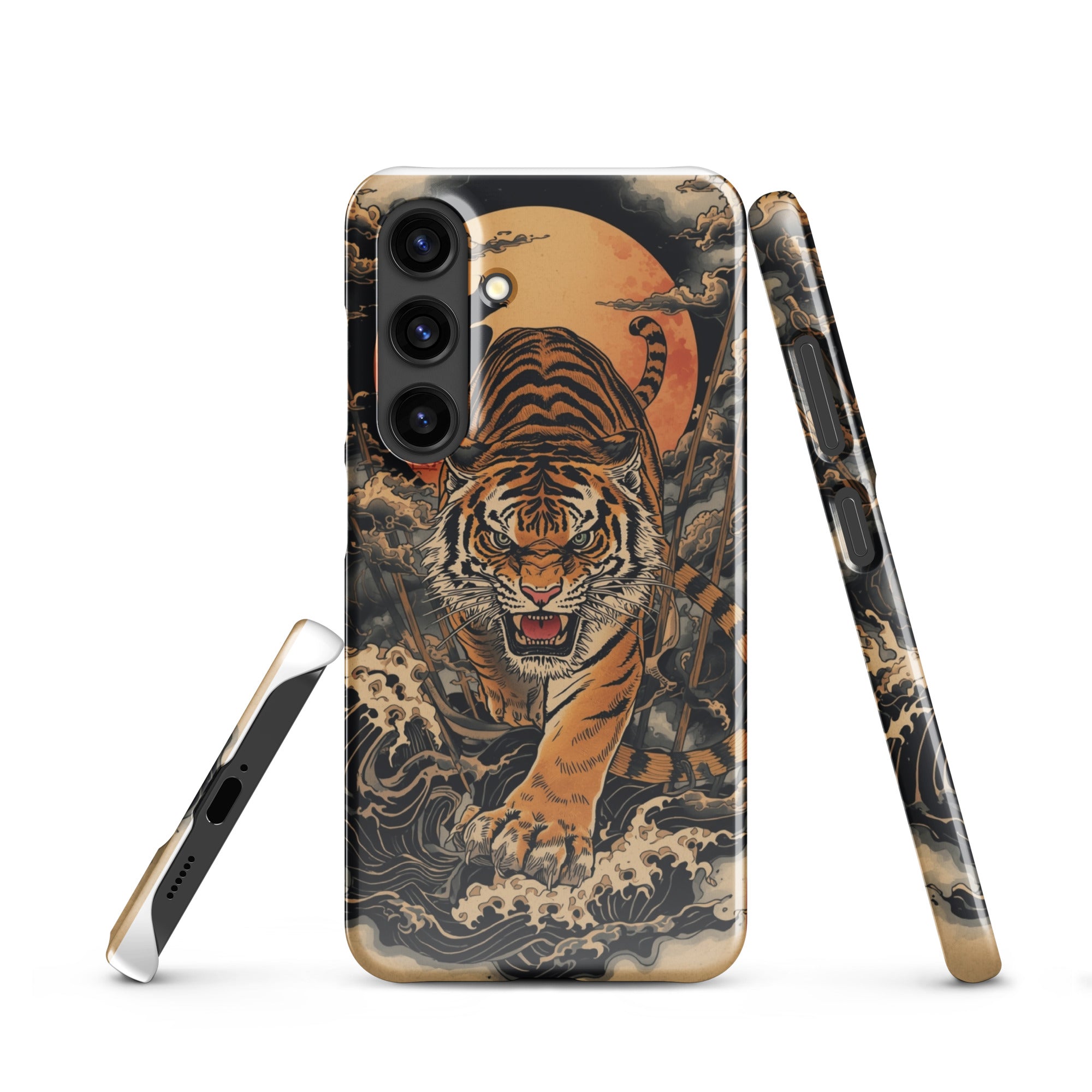 Foto di - Cover Resistente e Sottile Samsung - Compatibile con Ricarica Wireless - Tigre Giapponese-Smartphone-Biiply