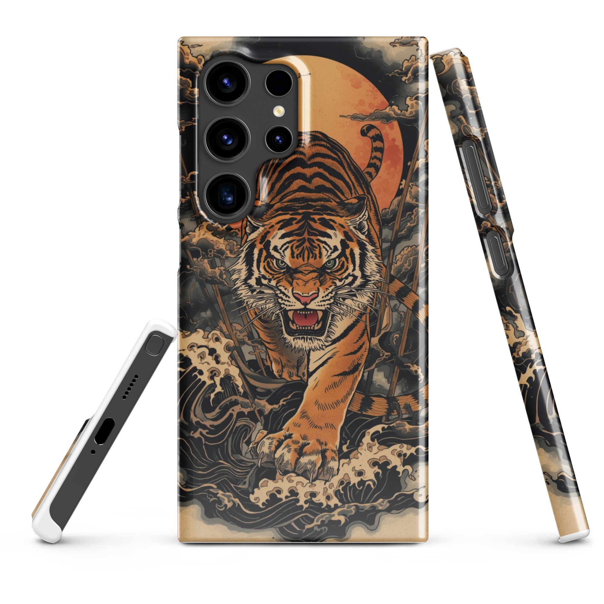 Foto di - Cover Resistente e Sottile Samsung - Compatibile con Ricarica Wireless - Tigre Giapponese-Smartphone-Biiply