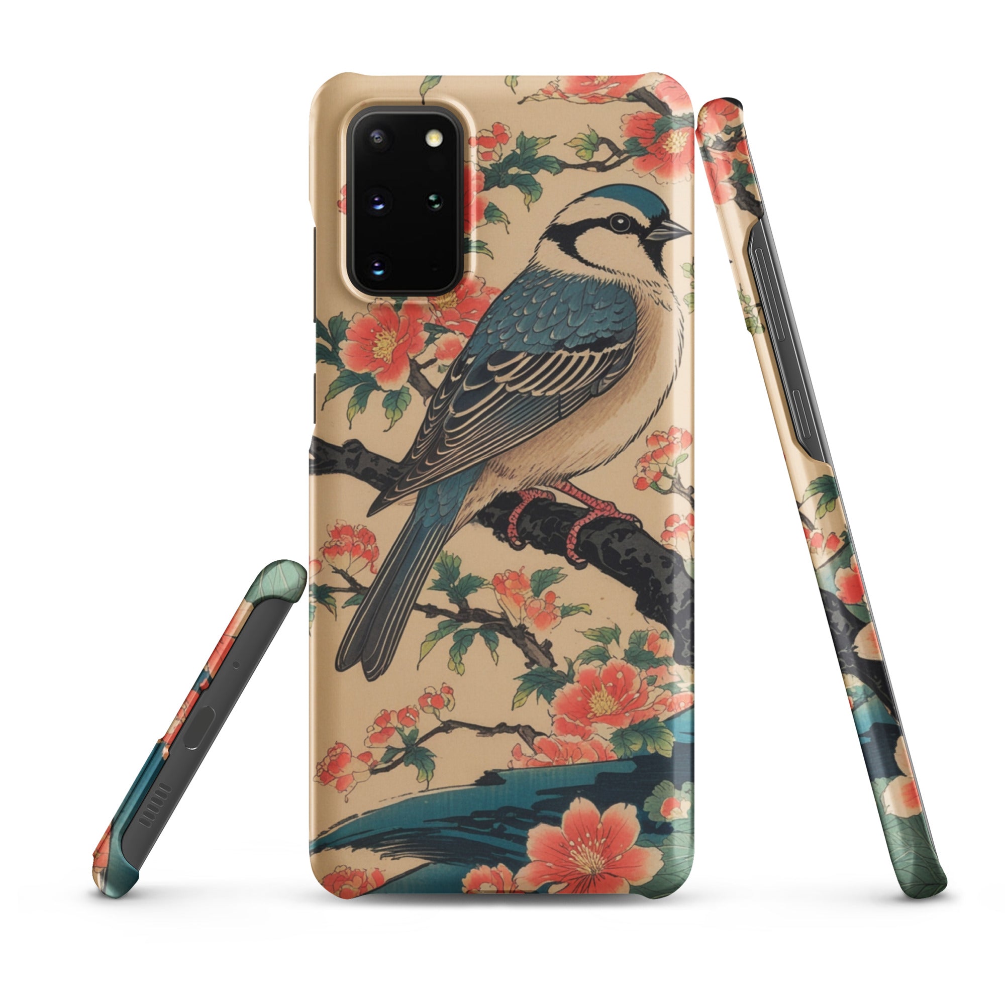 Foto di - Cover Resistente e Sottile Samsung - Compatibile con Ricarica Wireless - Uccellino Giapponese-Smartphone-Biiply