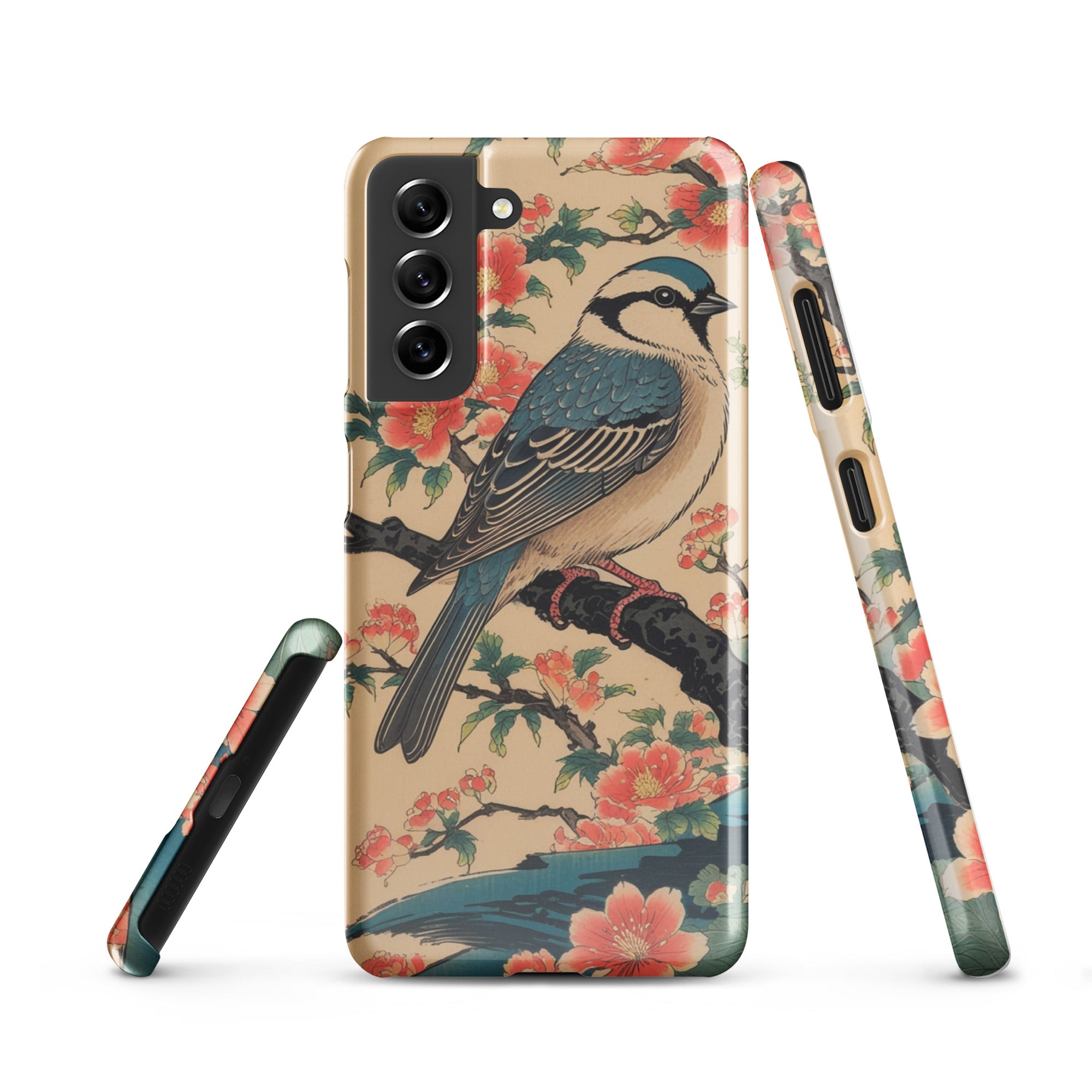 Foto di - Cover Resistente e Sottile Samsung - Compatibile con Ricarica Wireless - Uccellino Giapponese-Smartphone-Biiply