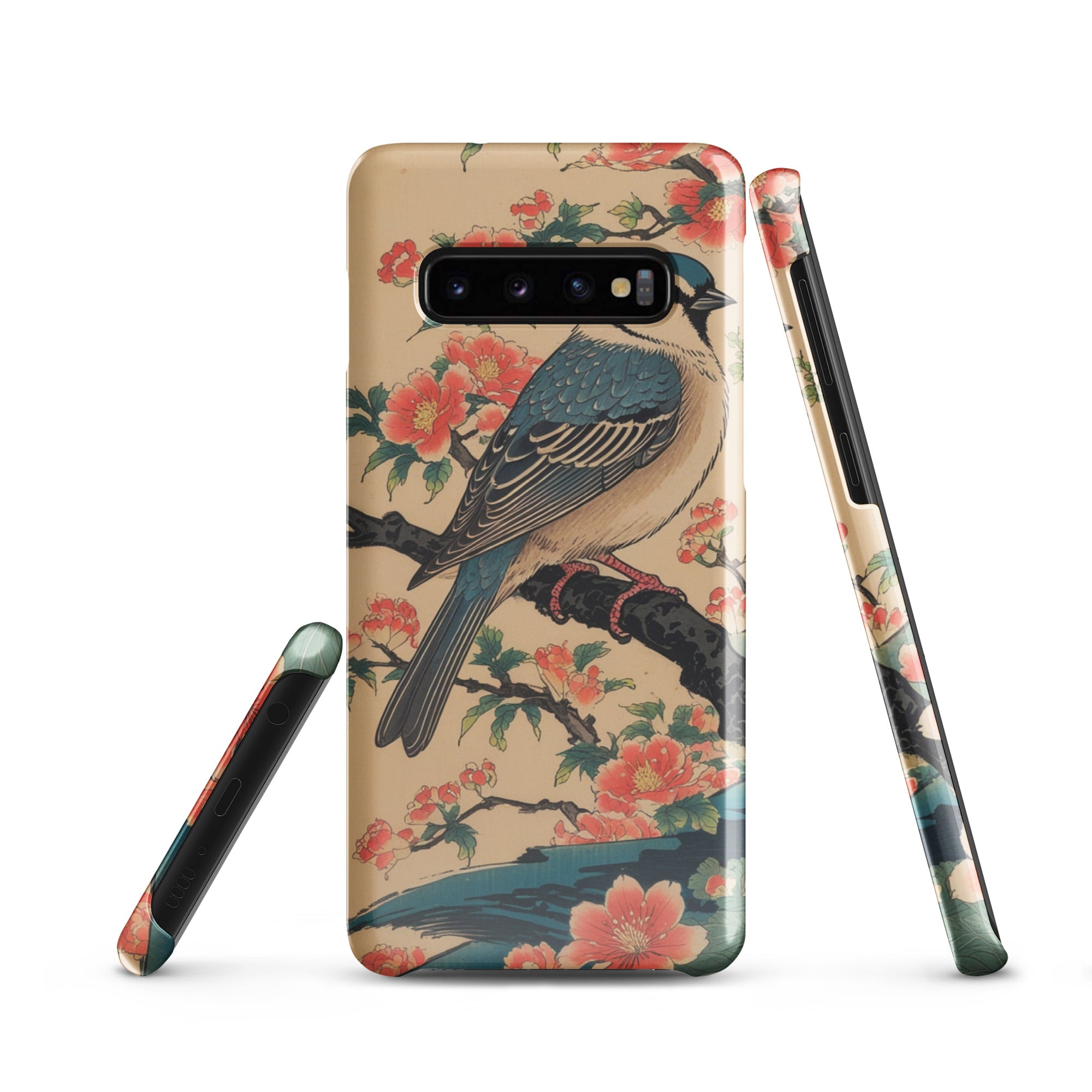 Foto di - Cover Resistente e Sottile Samsung - Compatibile con Ricarica Wireless - Uccellino Giapponese-Smartphone-Biiply