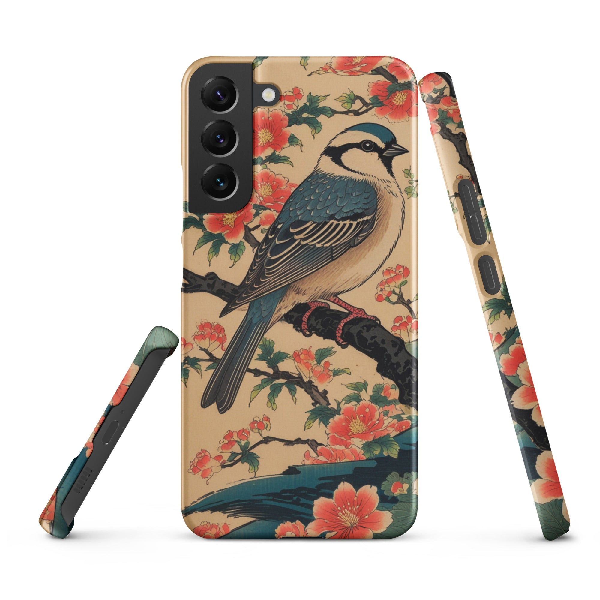 Foto di - Cover Resistente e Sottile Samsung - Compatibile con Ricarica Wireless - Uccellino Giapponese-Smartphone-Biiply