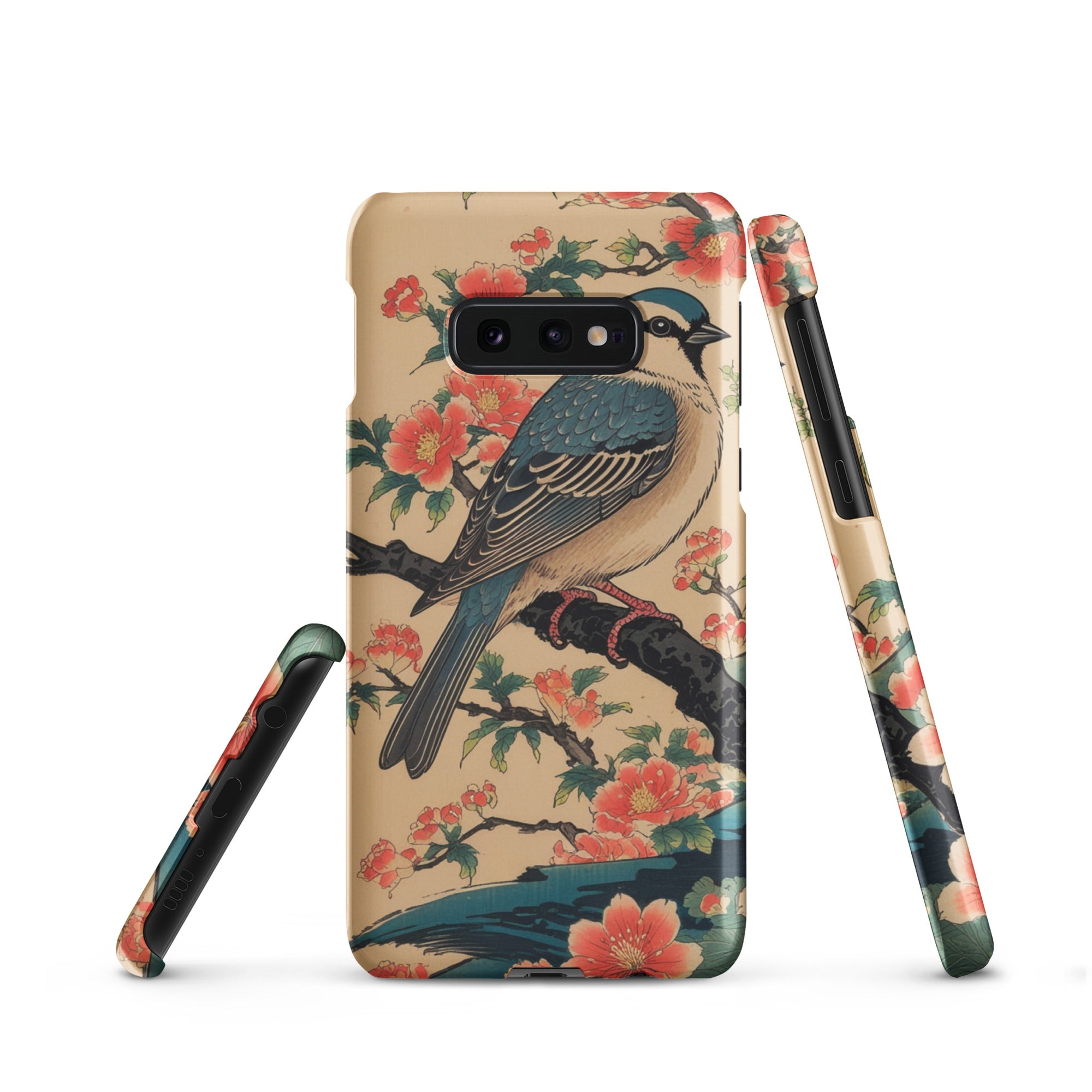 Foto di - Cover Resistente e Sottile Samsung - Compatibile con Ricarica Wireless - Uccellino Giapponese-Smartphone-Biiply