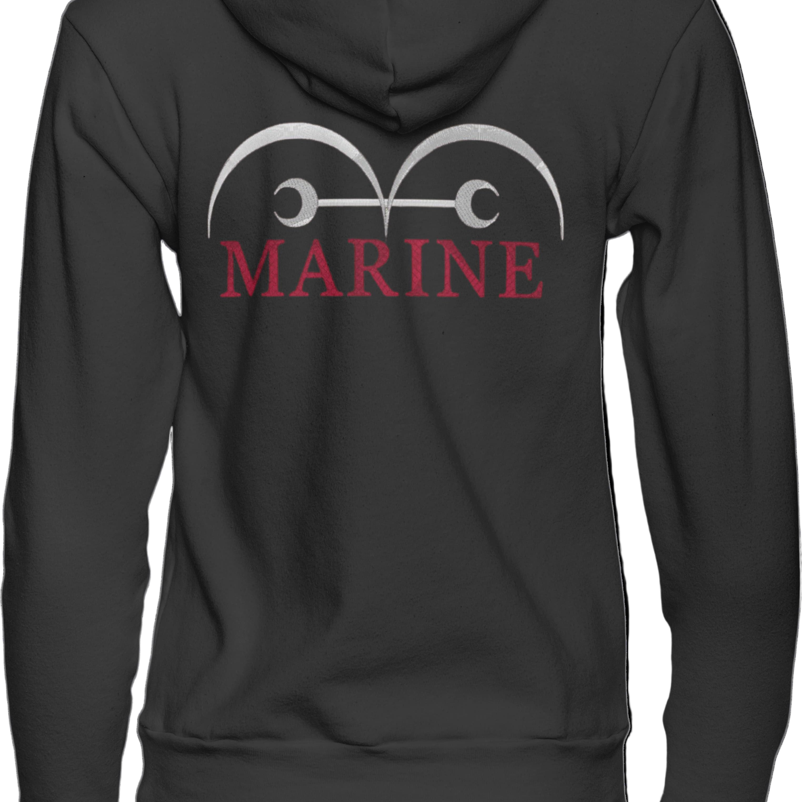 Foto di - Felpa Ricamata Anteriormente e Posteriormente Unisex – Morbida con Cappuccio e Tasca Frontale – Vice Admiral Garp-Ricamati-Biiply