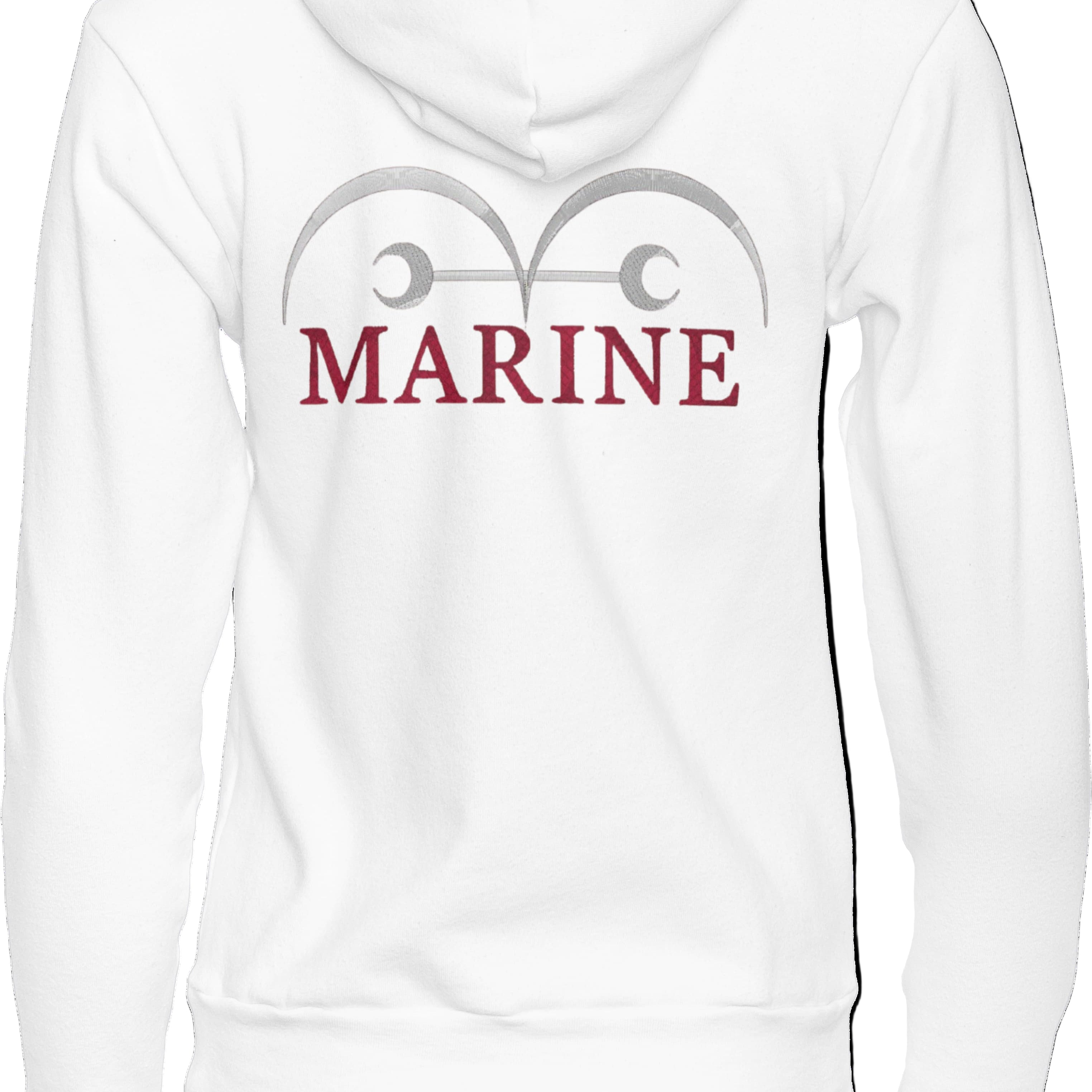 Foto di - Felpa Ricamata Anteriormente e Posteriormente Unisex – Morbida con Cappuccio e Tasca Frontale – Vice Admiral Garp-Ricamati-Biiply