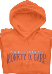 Foto di - Felpa Ricamata Anteriormente e Posteriormente Unisex – Morbida con Cappuccio e Tasca Frontale – Vice Admiral Garp-Ricamati-Biiply