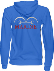 Foto di - Felpa Ricamata Anteriormente e Posteriormente Unisex – Morbida con Cappuccio e Tasca Frontale – Vice Admiral Garp-Ricamati-Biiply