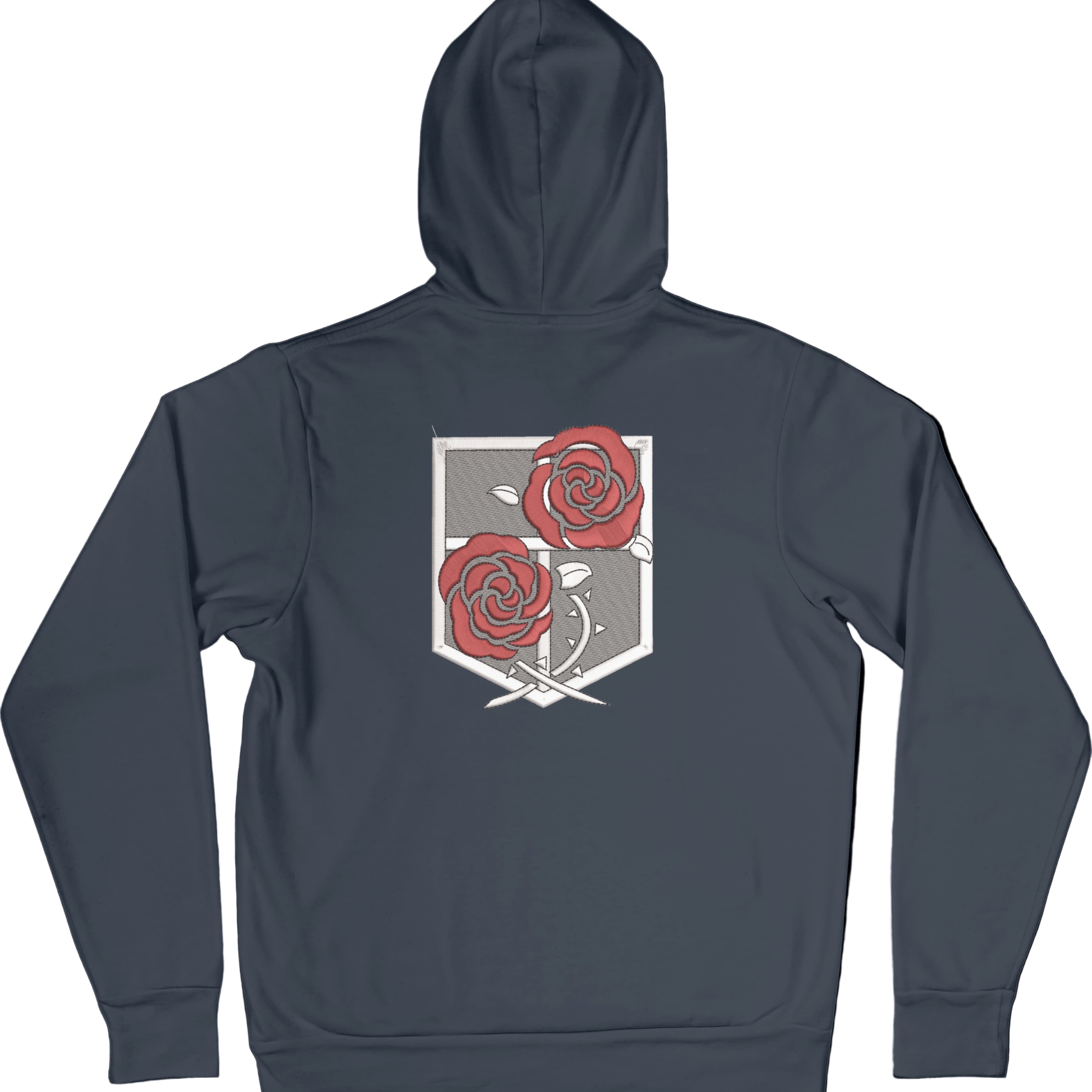 Foto di - Felpa Ricamata Posteriormente Unisex – Morbida con Cappuccio e Tasca Frontale – Corpo di Guarnigione-Ricamati-Biiply