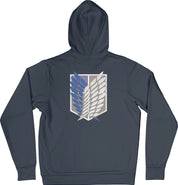 Foto di - Felpa Ricamata Posteriormente Unisex – Morbida con Cappuccio e Tasca Frontale – Stile Streetwear – Ali Della Liberta-Ricamati-Biiply