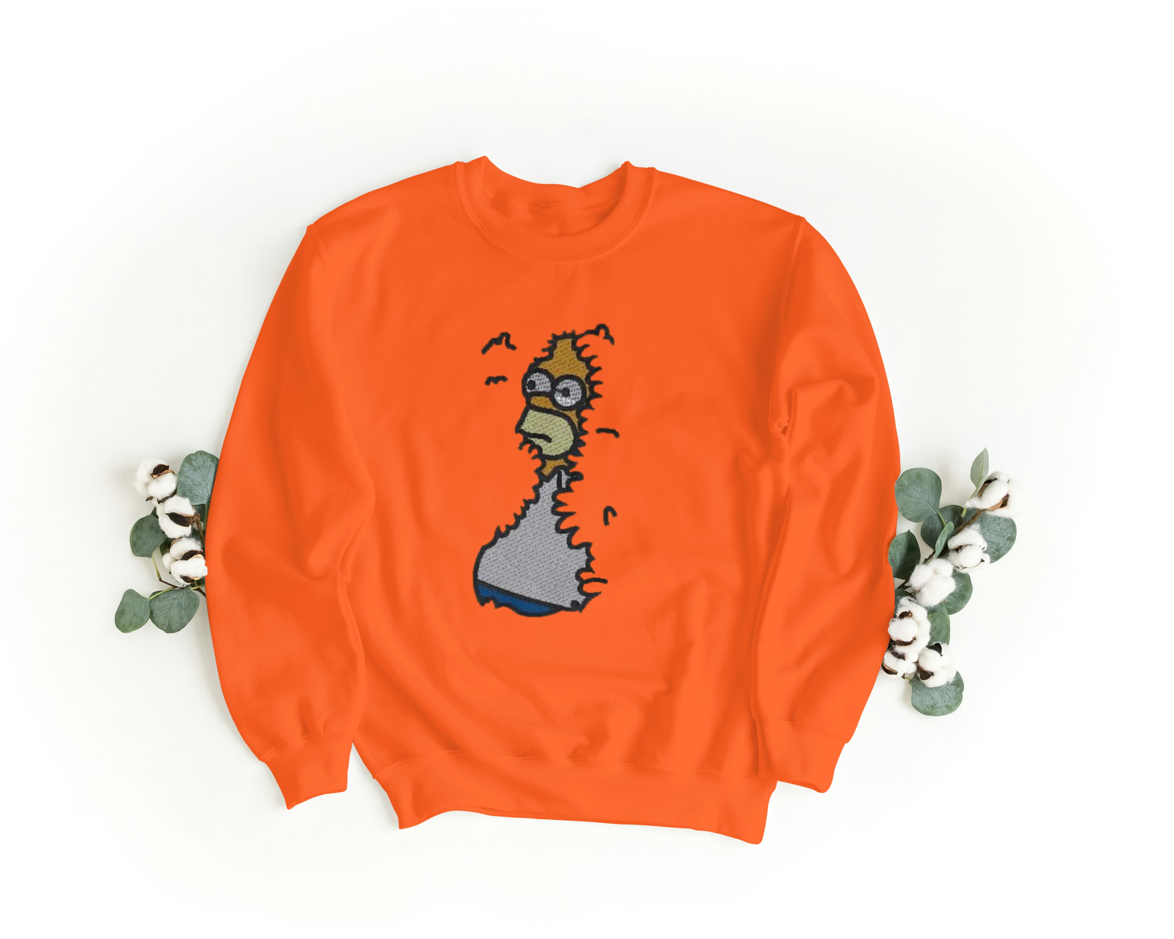 Foto di - Felpa Ricamata Unisex – Morbida – Stile Streetwear – Homer-Ricamati-Biiply