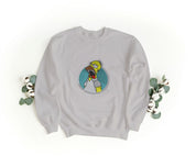 Foto di - Felpa Ricamata Unisex – Morbida – Stile Streetwear – Homer sbronzo-Ricamati-Biiply