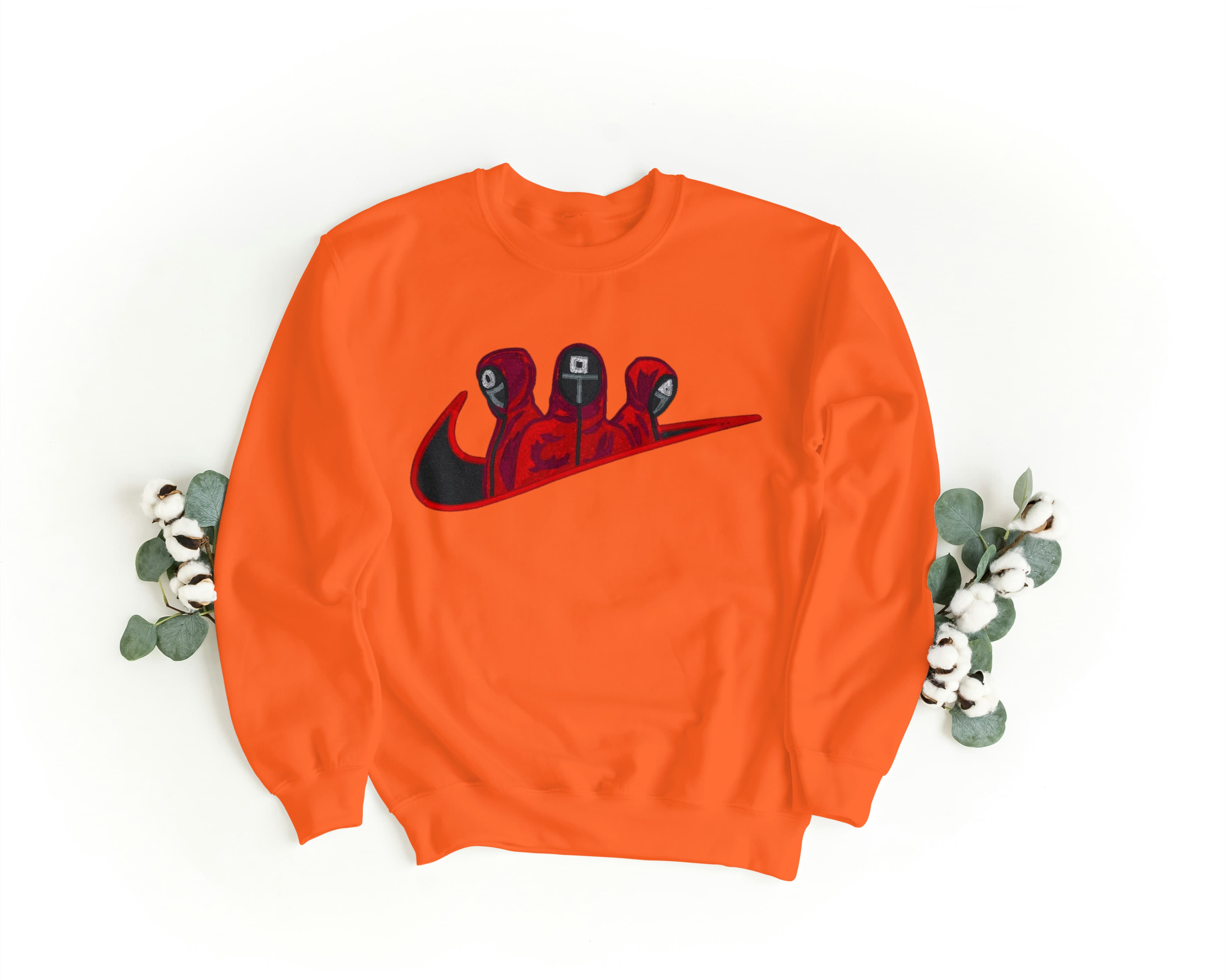 Foto di - Felpa Ricamata Unisex – Morbida – Stile Streetwear – Squid Game-Ricamati-Biiply