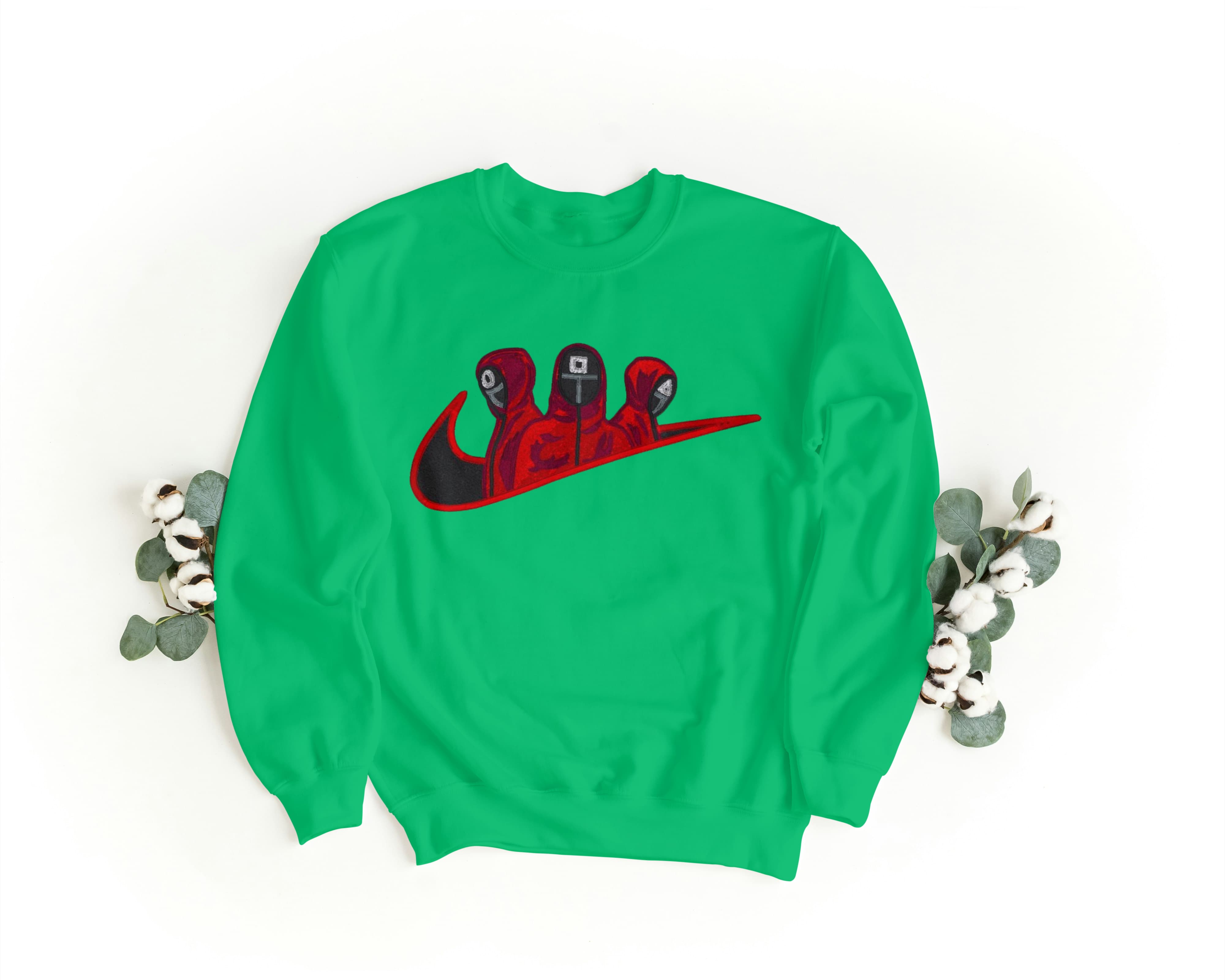 Foto di - Felpa Ricamata Unisex – Morbida – Stile Streetwear – Squid Game-Ricamati-Biiply