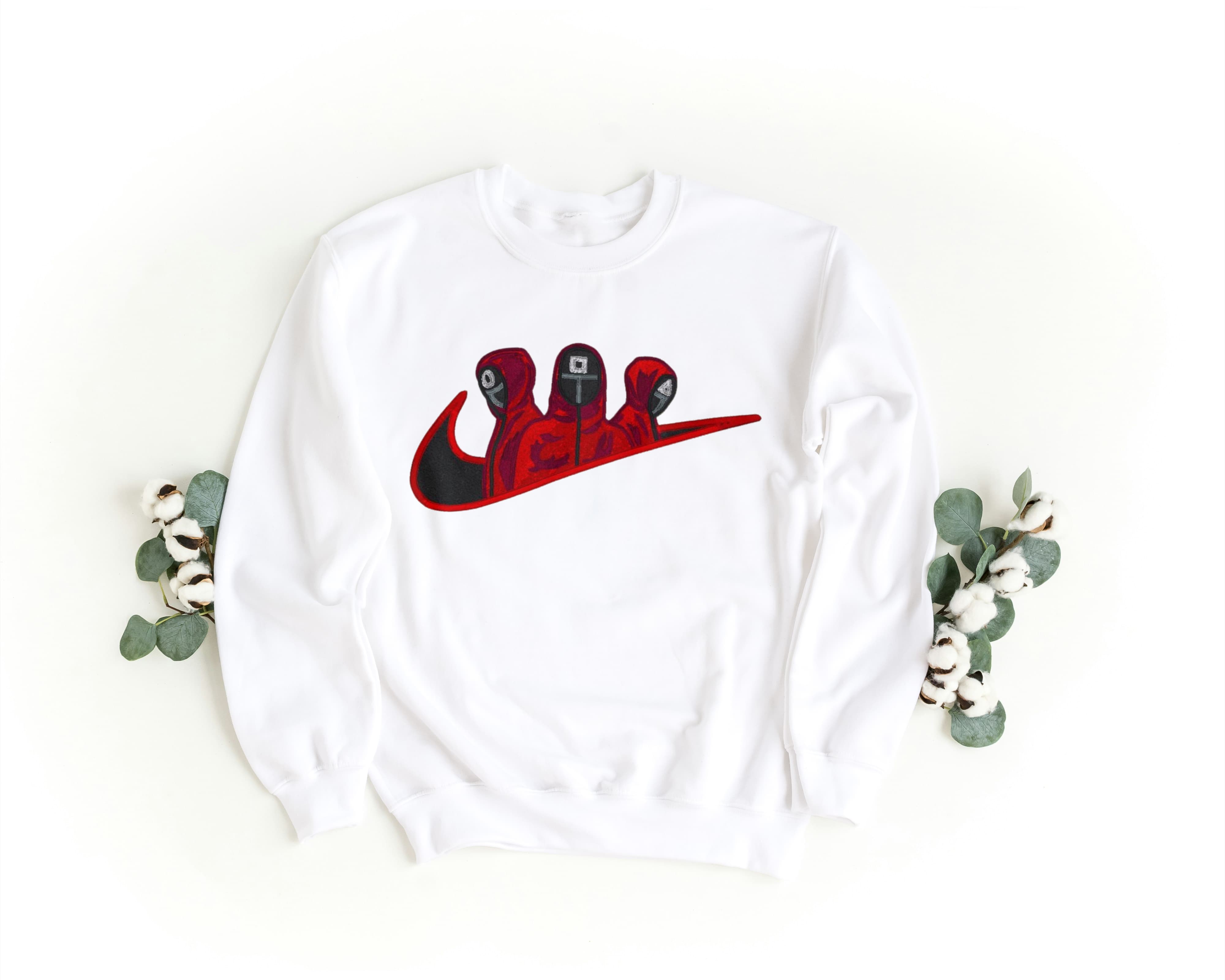 Foto di - Felpa Ricamata Unisex – Morbida – Stile Streetwear – Squid Game-Ricamati-Biiply