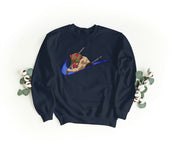 Foto di - Felpa Ricamata Unisex – Morbida – Stile Streetwear – Swoosh Inosuke-Ricamati-Biiply