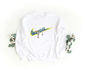 Foto di - Felpa Ricamata Unisex – Morbida – Stile Streetwear – Swoosh Rik-Ricamati-Biiply