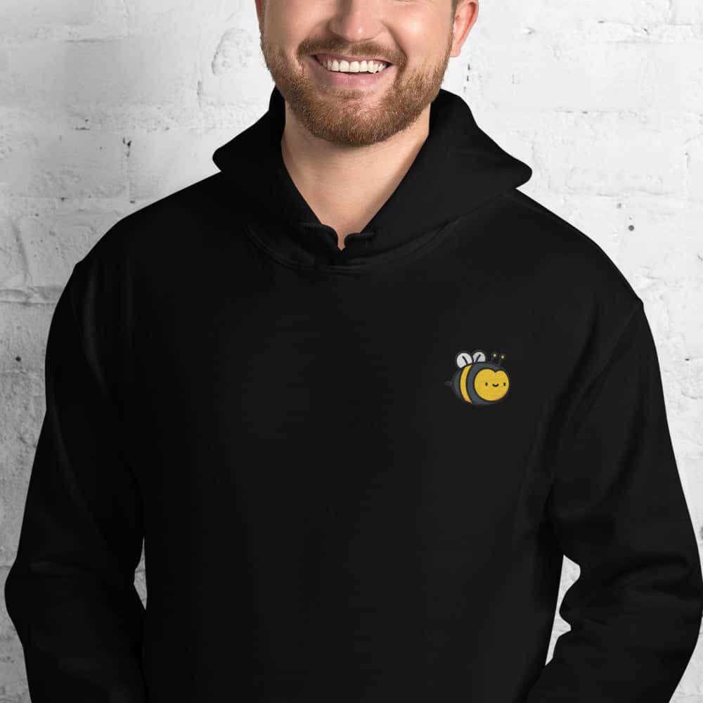 Foto di - Felpa Ricamata Unisex – Morbida con Cappuccio e Tasca Frontale – Stile Streetwear – Ape-Ricamati-Biiply