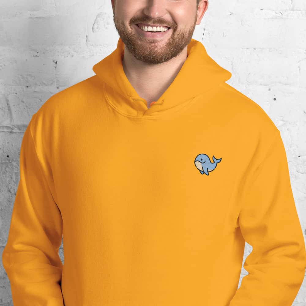 Foto di - Felpa Ricamata Unisex – Morbida con Cappuccio e Tasca Frontale – Stile Streetwear – Baby Balena-Ricamati-Biiply