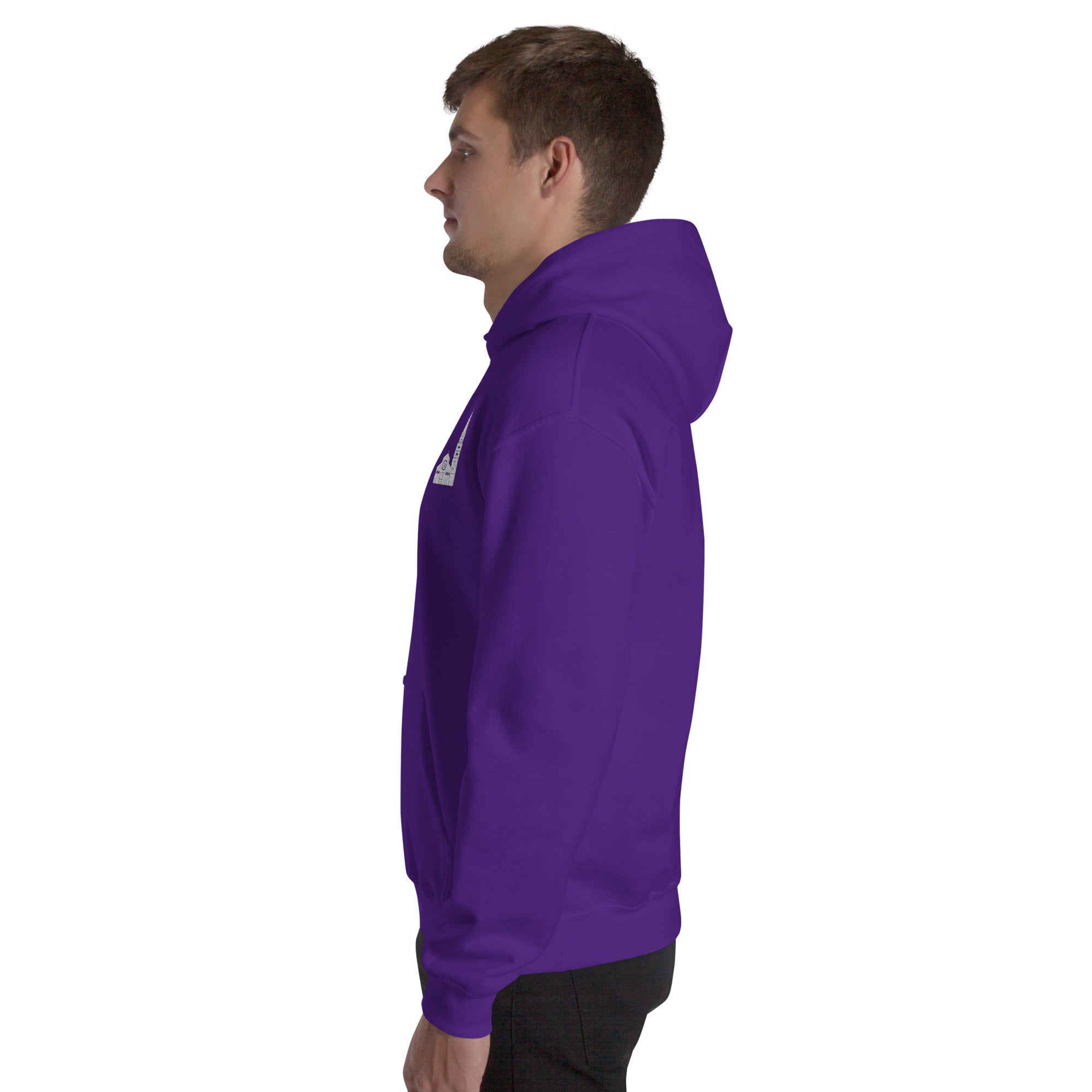 Foto di - Felpa Ricamata Unisex – Morbida con Cappuccio e Tasca Frontale – Stile Streetwear – Ghirlandina Modena-Ricamati-Biiply