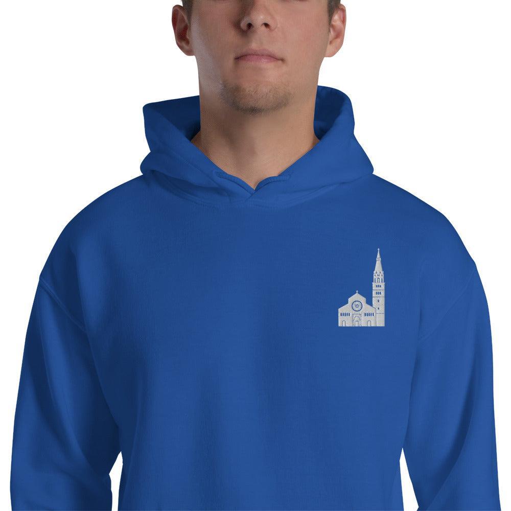 Foto di - Felpa Ricamata Unisex – Morbida con Cappuccio e Tasca Frontale – Stile Streetwear – Ghirlandina Modena-Ricamati-Biiply