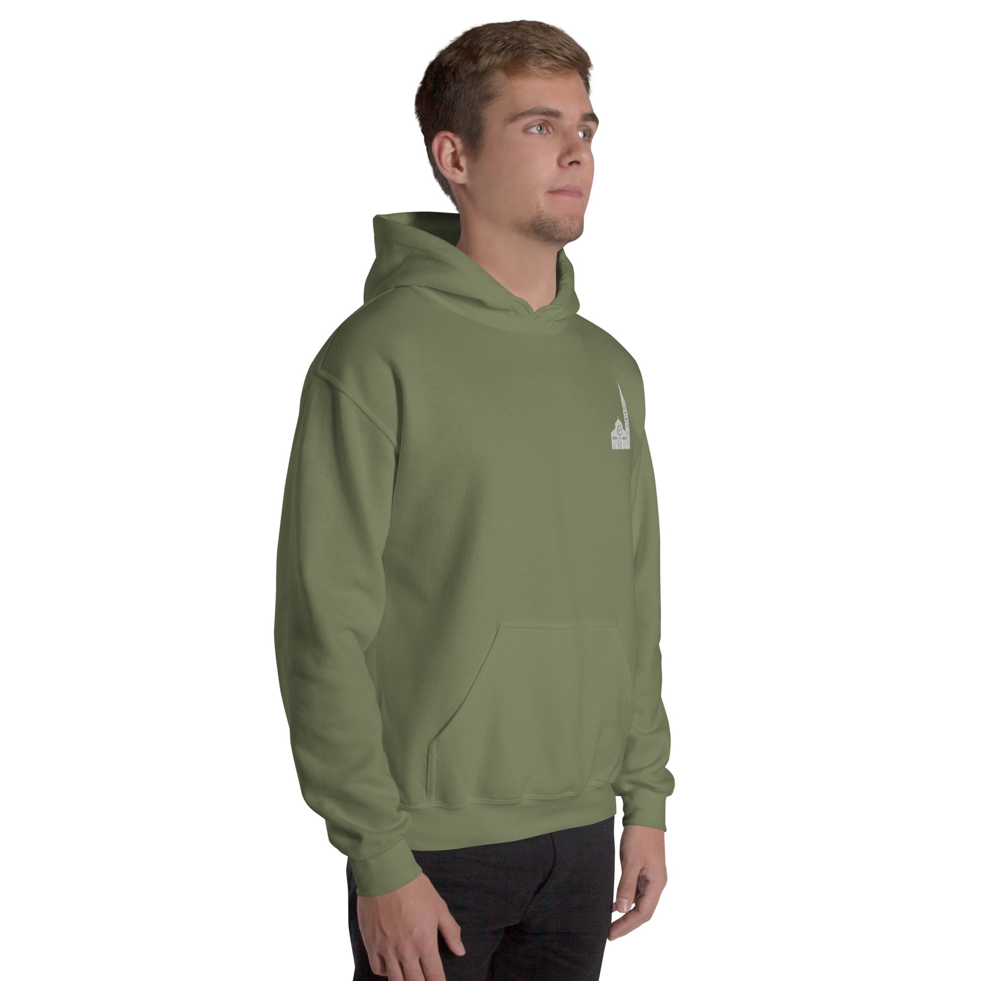 Foto di - Felpa Ricamata Unisex – Morbida con Cappuccio e Tasca Frontale – Stile Streetwear – Ghirlandina Modena-Ricamati-Biiply