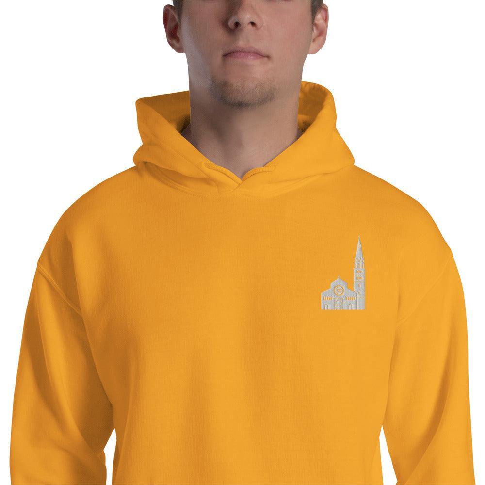 Foto di - Felpa Ricamata Unisex – Morbida con Cappuccio e Tasca Frontale – Stile Streetwear – Ghirlandina Modena-Ricamati-Biiply