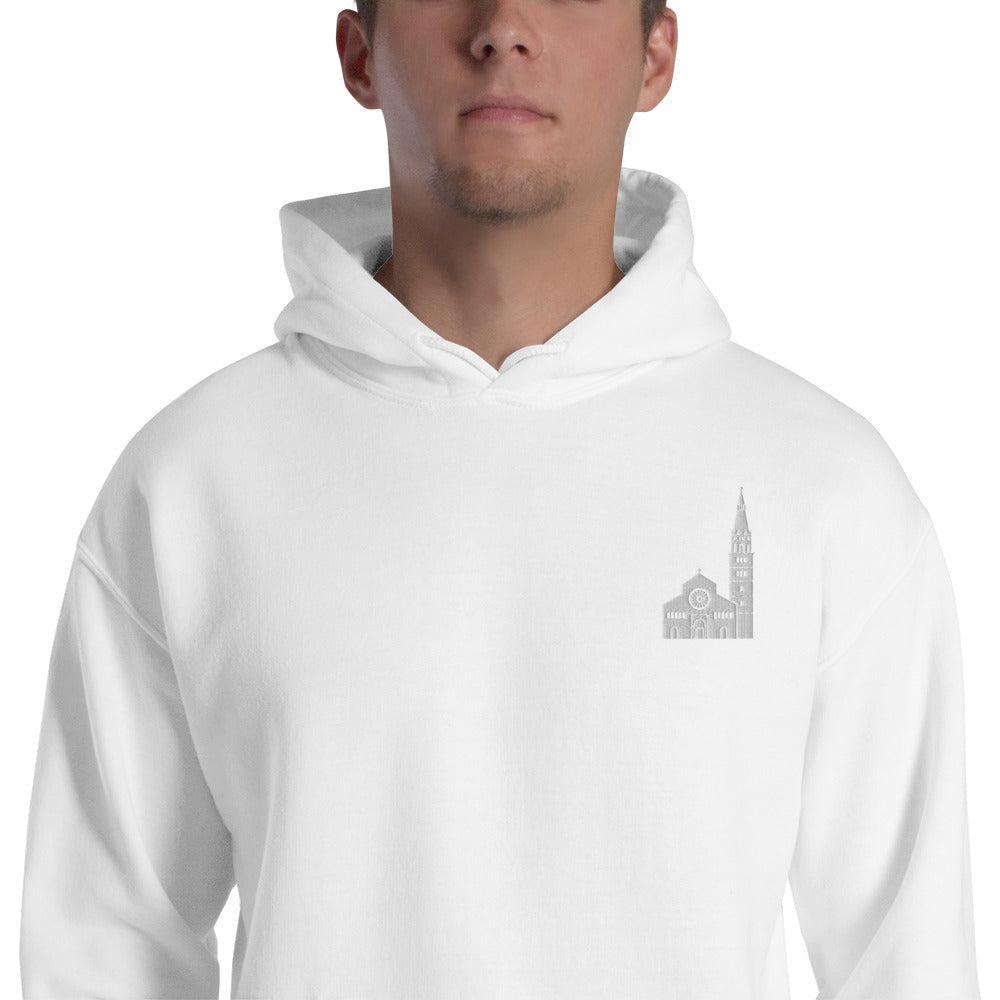 Foto di - Felpa Ricamata Unisex – Morbida con Cappuccio e Tasca Frontale – Stile Streetwear – Ghirlandina Modena-Ricamati-Biiply