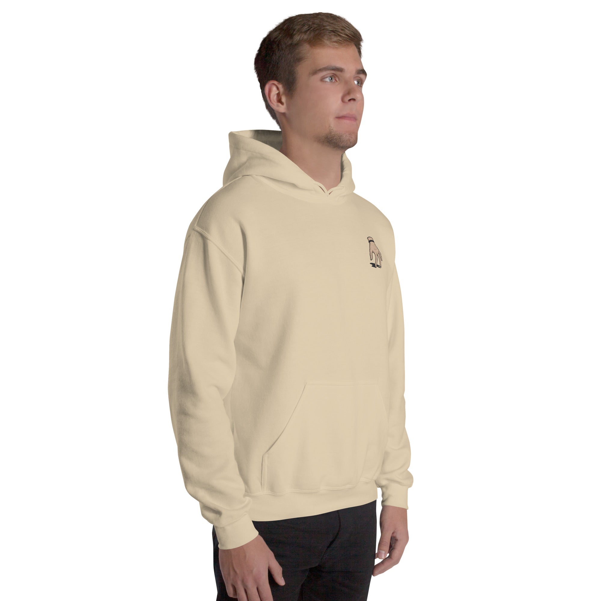 Foto di - Felpa Ricamata Unisex – Morbida con Cappuccio e Tasca Frontale – Stile Streetwear – Hand-Ricamati-Biiply