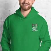 Foto di - Felpa Ricamata Unisex – Morbida con Cappuccio e Tasca Frontale – Stile Streetwear – Make Money Not Friends-Ricamati-Biiply