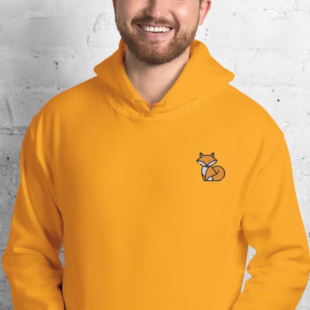 Foto di - Felpa Ricamata Unisex – Morbida con Cappuccio e Tasca Frontale – Stile Streetwear – Volpe-Ricamati-Biiply