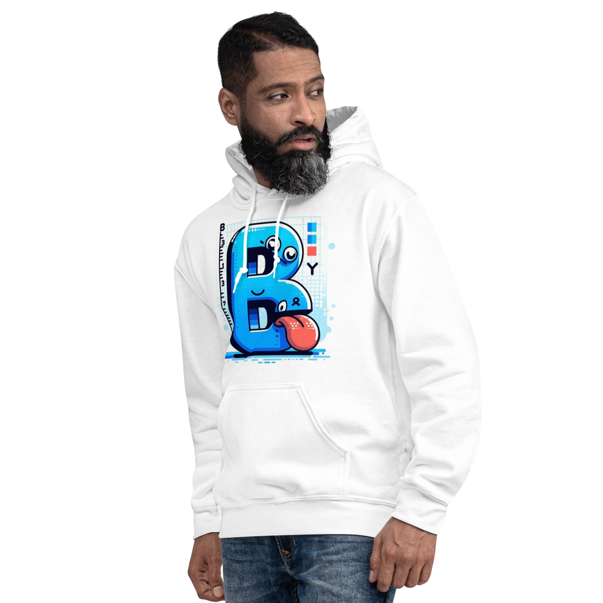 Foto di - Felpa Stampata Unisex – Morbida con Cappuccio e Tasca Frontale – Stile Streetwear – B Animata Linguaccia-DTG-Biiply