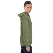 Foto di - Felpa Stampata Unisex – Morbida con Cappuccio e Tasca Frontale – Stile Streetwear – Blue Ghost-DTG-Biiply