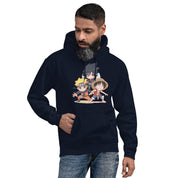 Foto di - Felpa Stampata Unisex – Morbida con Cappuccio e Tasca Frontale – Stile Streetwear – Cartoon Giapponese-DTG-Biiply