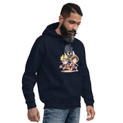Foto di - Felpa Stampata Unisex – Morbida con Cappuccio e Tasca Frontale – Stile Streetwear – Cartoon Giapponese-DTG-Biiply