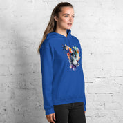 Foto di - Felpa Stampata Unisex – Morbida con Cappuccio e Tasca Frontale – Stile Streetwear – Cat color-DTG-Biiply