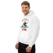 Foto di - Felpa Stampata Unisex – Morbida con Cappuccio e Tasca Frontale – Stile Streetwear – Everityng Is Fine-DTG-Biiply