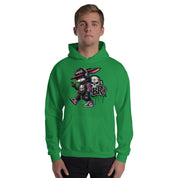 Foto di - Felpa Stampata Unisex – Morbida con Cappuccio e Tasca Frontale – Stile Streetwear – Gangstar Rabbit-DTG-Biiply