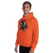 Foto di - Felpa Stampata Unisex – Morbida con Cappuccio e Tasca Frontale – Stile Streetwear – Gangstar Rabbit-DTG-Biiply