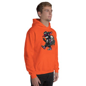 Foto di - Felpa Stampata Unisex – Morbida con Cappuccio e Tasca Frontale – Stile Streetwear – Gangstar Rabbit-DTG-Biiply