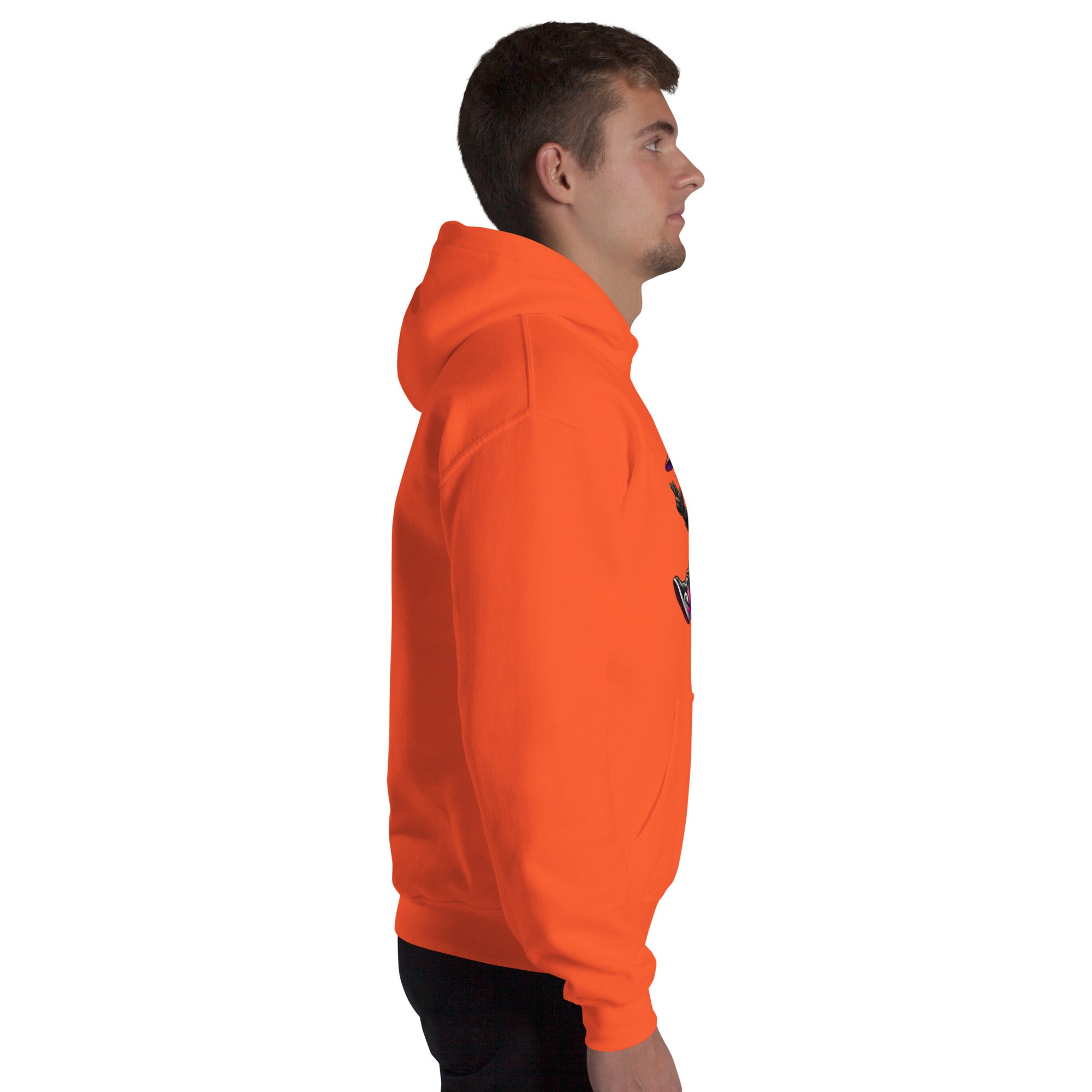 Foto di - Felpa Stampata Unisex – Morbida con Cappuccio e Tasca Frontale – Stile Streetwear – Gangstar Rabbit-DTG-Biiply