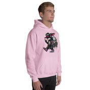 Foto di - Felpa Stampata Unisex – Morbida con Cappuccio e Tasca Frontale – Stile Streetwear – Gangstar Rabbit-DTG-Biiply