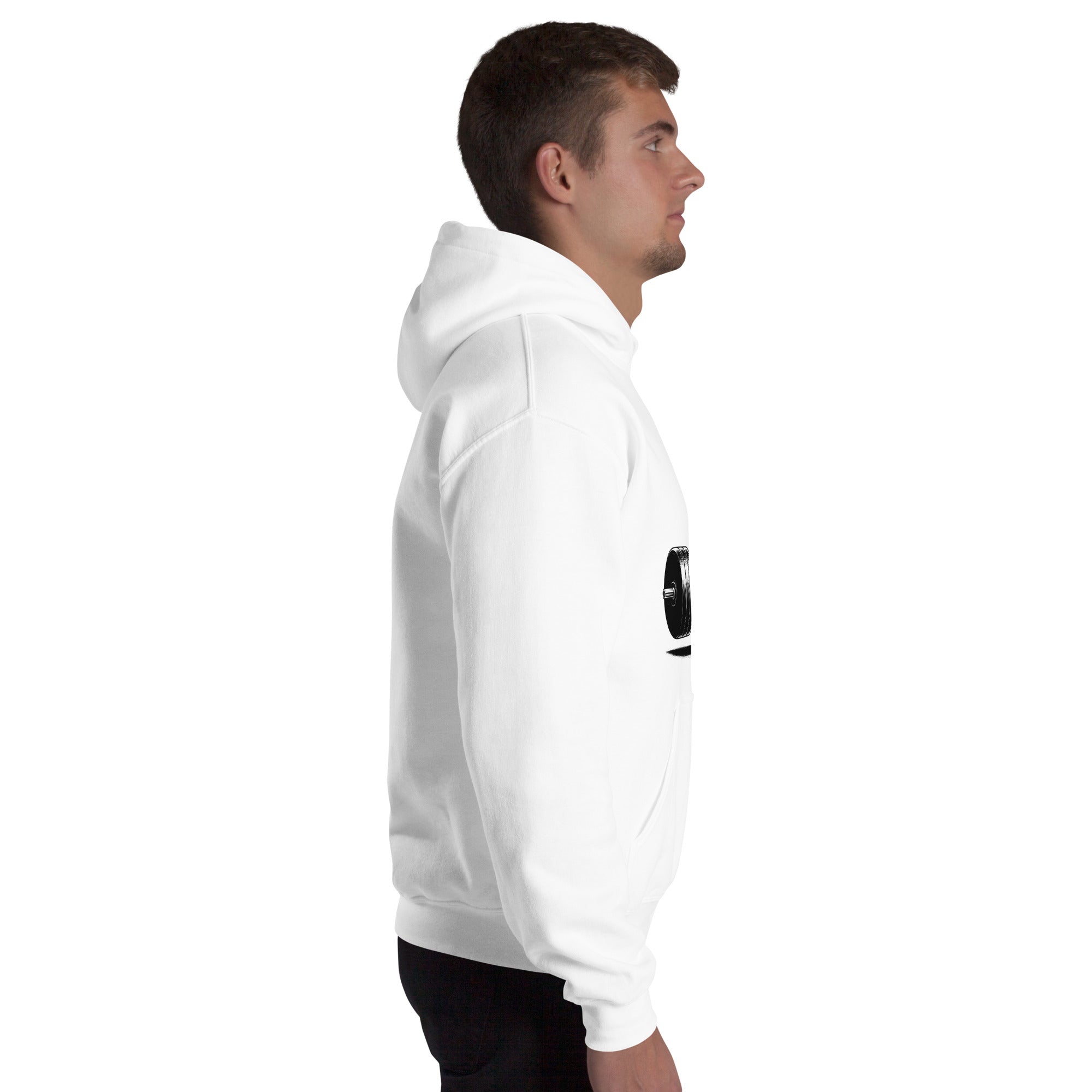 Foto di - Felpa Stampata Unisex – Morbida con Cappuccio e Tasca Frontale – Stile Streetwear – Teschio Gym Bro-DTG-Biiply