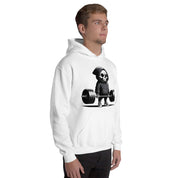 Foto di - Felpa Stampata Unisex – Morbida con Cappuccio e Tasca Frontale – Stile Streetwear – Teschio Gym Bro-DTG-Biiply