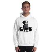 Foto di - Felpa Stampata Unisex – Morbida con Cappuccio e Tasca Frontale – Stile Streetwear – Teschio Gym Bro-DTG-Biiply