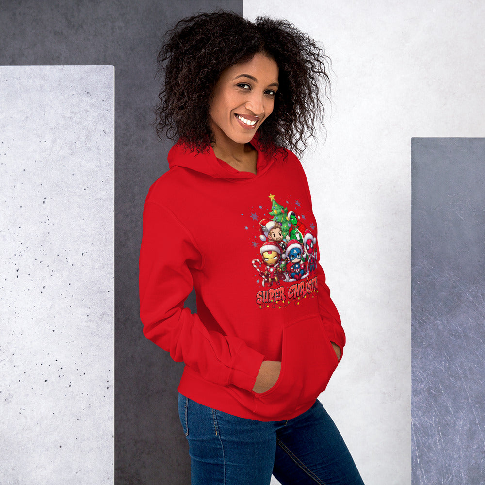 Foto di - Felpa stampata Unisex – Morbida con Cappuccio e Tasca Frontale – Mini eroi-DTG-Biiply