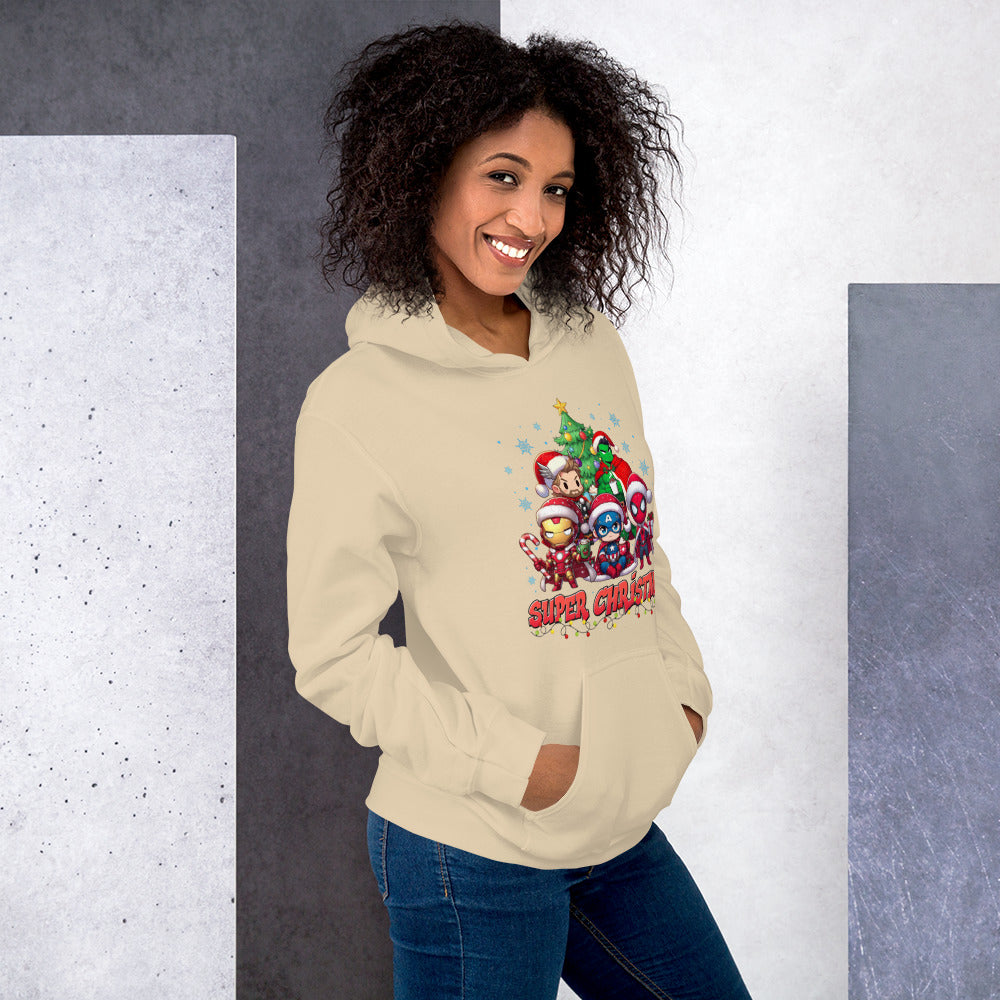 Foto di - Felpa stampata Unisex – Morbida con Cappuccio e Tasca Frontale – Mini eroi-DTG-Biiply