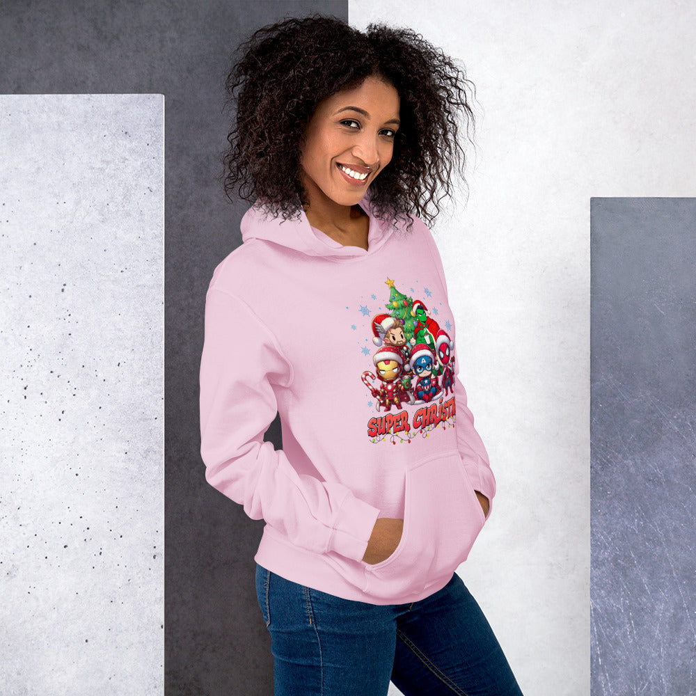 Foto di - Felpa stampata Unisex – Morbida con Cappuccio e Tasca Frontale – Mini eroi-DTG-Biiply