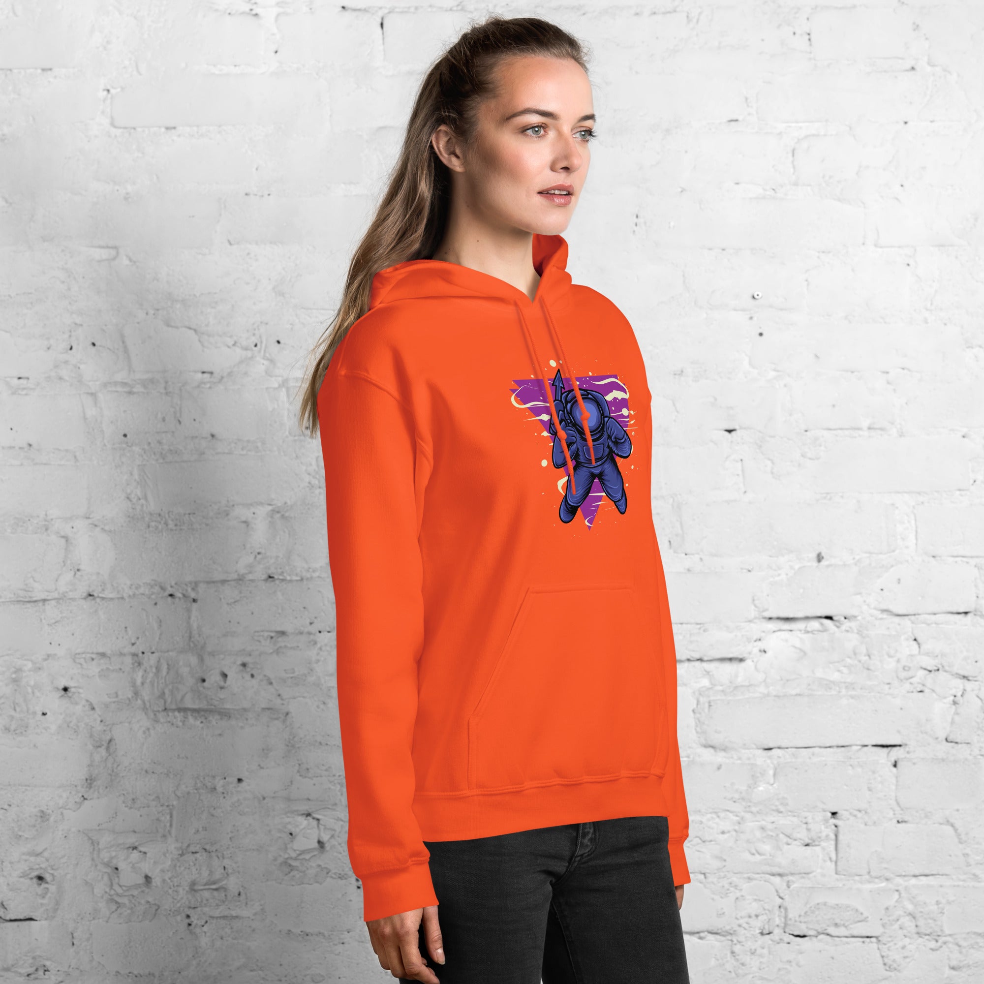 Foto di - Felpa stampata Unisex – Morbida con Cappuccio e Tasca Frontale – Stile Streetwear – Astro Sub-DTG-Biiply