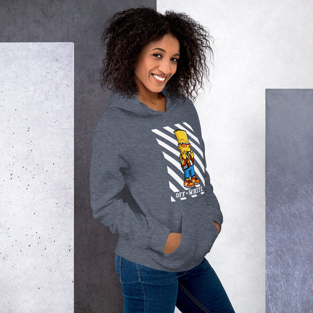 Foto di - Felpa stampata Unisex – Morbida con Cappuccio e Tasca Frontale – Stile Streetwear – Bart-DTG-Biiply